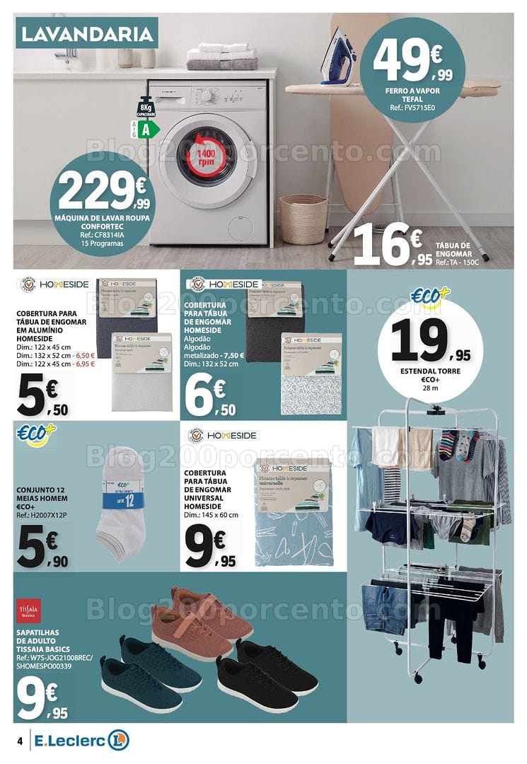 Antevisão Folheto E-LECLERC Bazar Oportunidades Promoções de 30 julho a 12 agosto